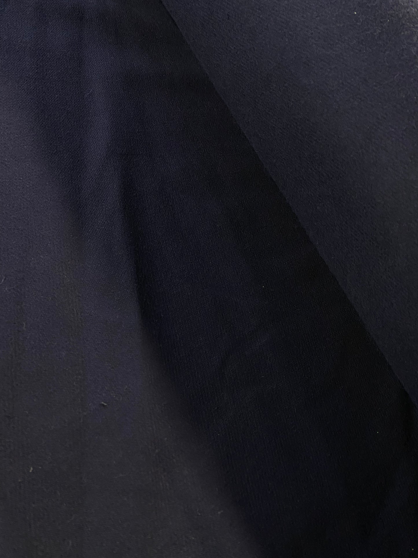 Navy Fleece Knit - Midweight / Cotton