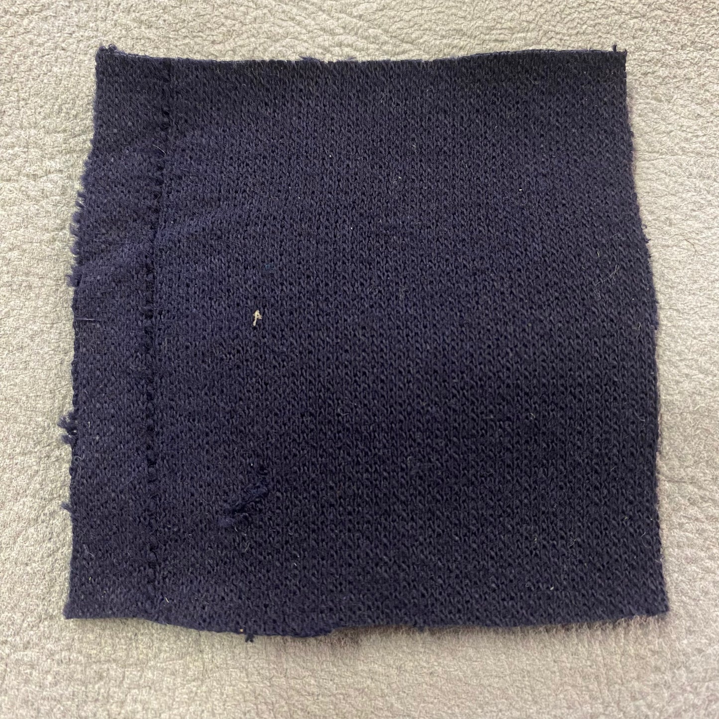 Navy Fleece Knit - Midweight / Cotton