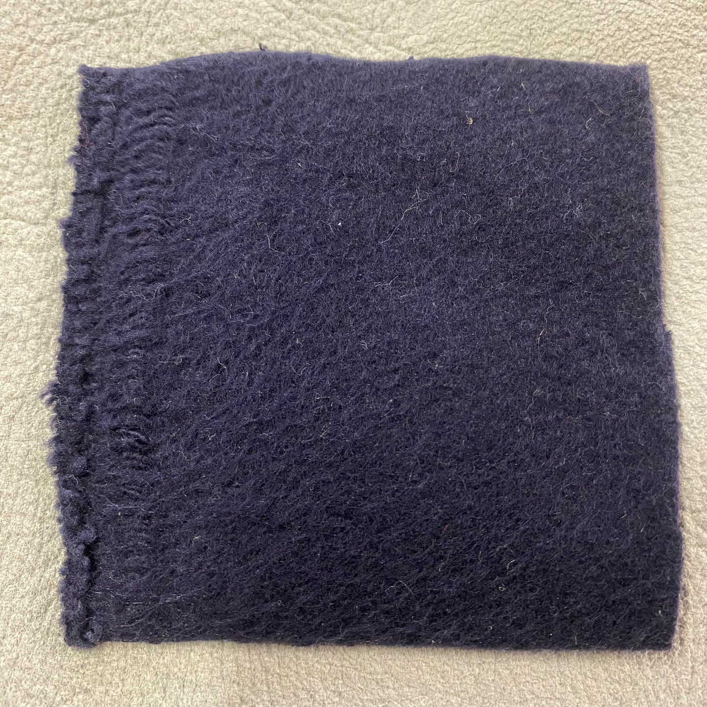 Navy Fleece Knit - Midweight / Cotton