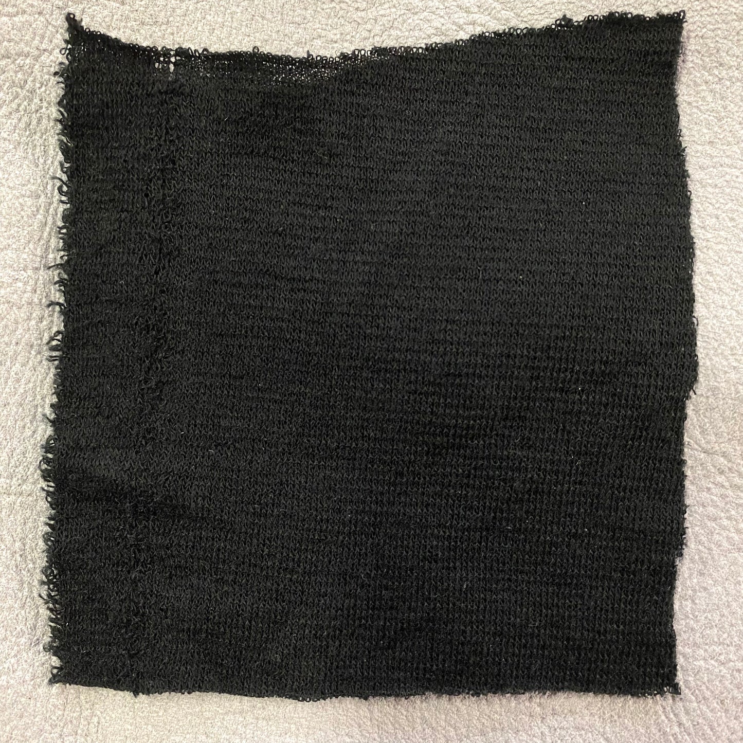 Black Double-Layered Knit - 6oz. Lightweight / Cotton