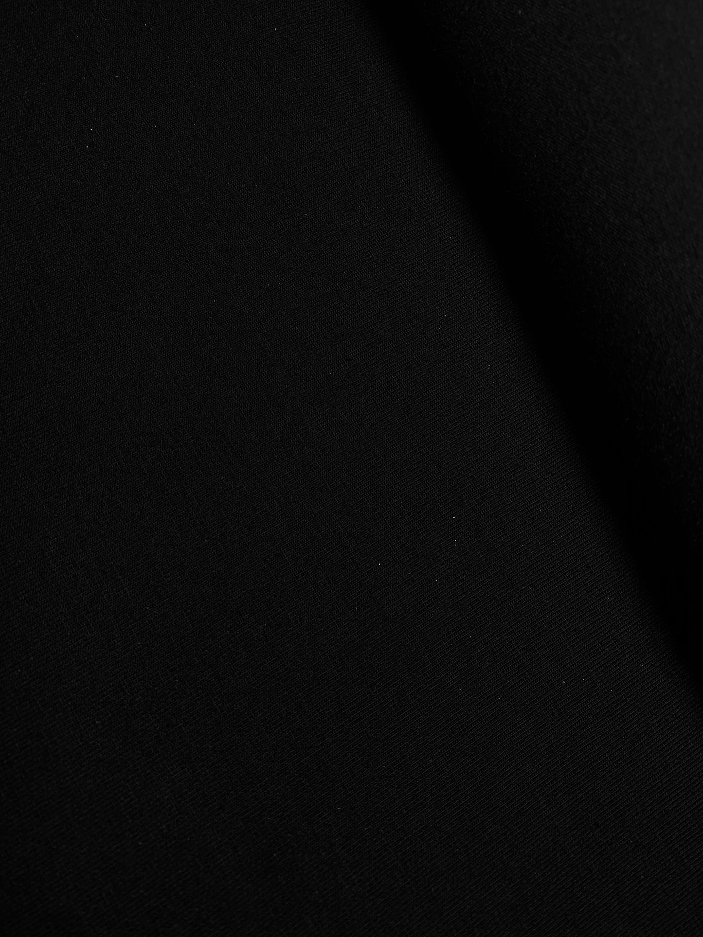 Black Jersey - Lightweight / Cotton Stretch