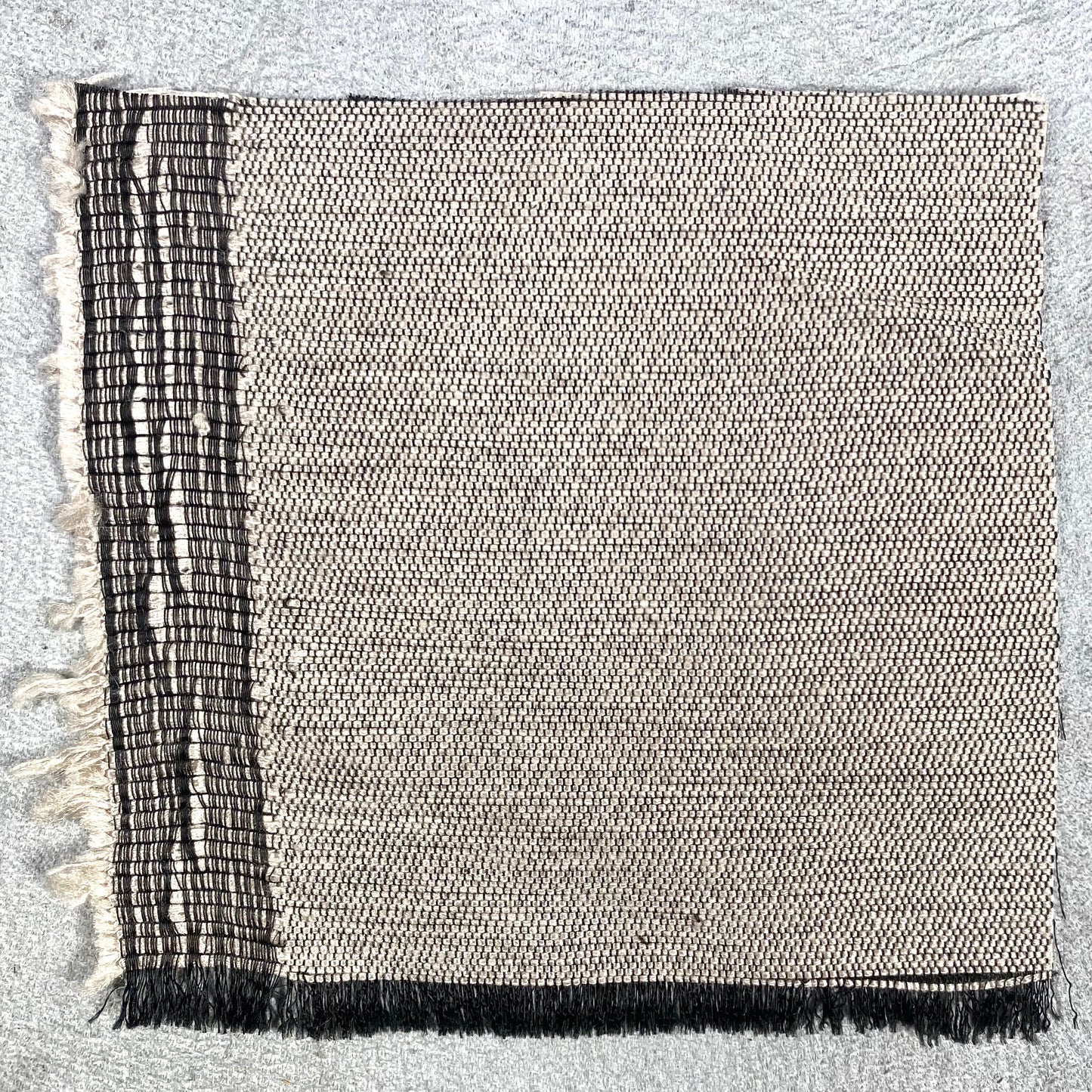 Dark/Light Grey Silk Linen Poly Blend