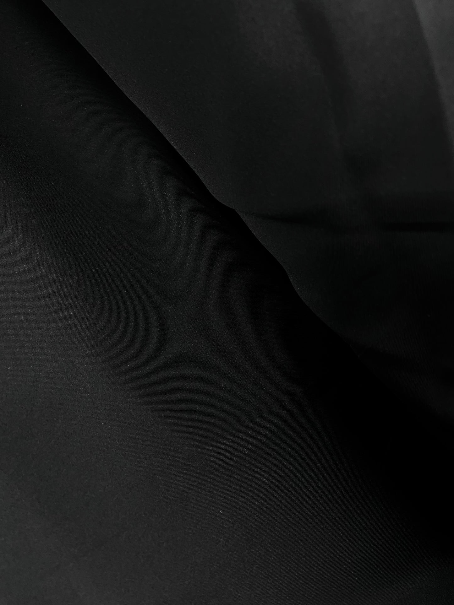 Black Poly Lining - Polyester / Lightweight