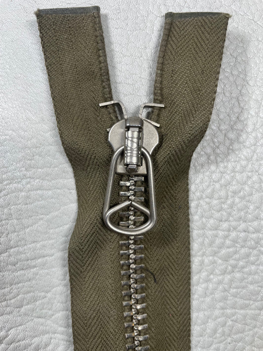 Universal - One Way Separating Zipper || Combat Green