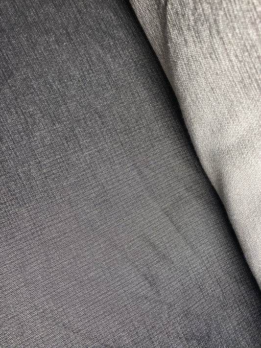Dark/Light Grey Silk Linen Poly Blend