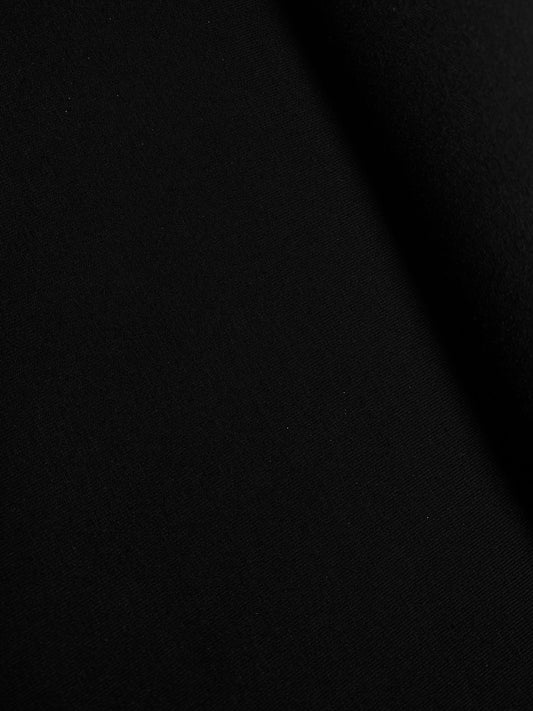 Black Jersey - Lightweight / Cotton Stretch