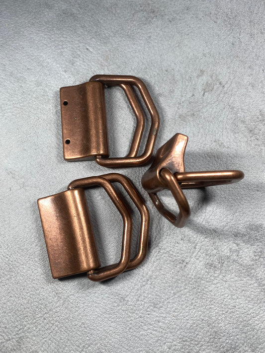 Bronze Double D-Ring Buckle