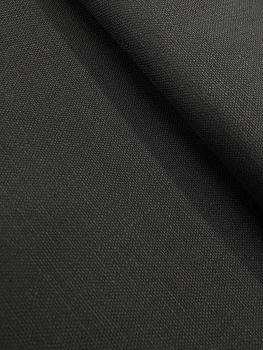 Dark Teal Linen Canvas - Cotton / Linen