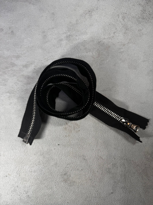 Riri M8 Black Nickel Zipper | 36 INCHES | Nickel Teeth